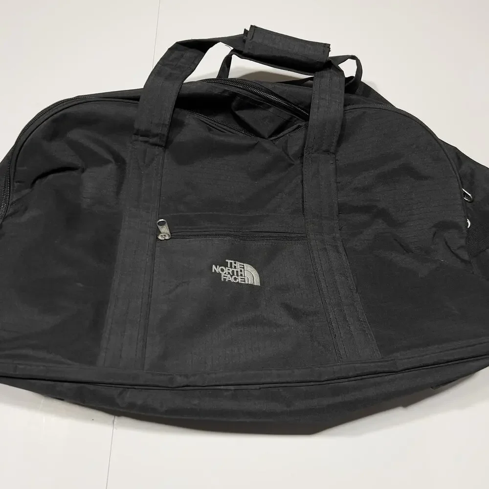The North Face Duffel Bag Black Rugged Outdoor Water Resistant 25x16x6